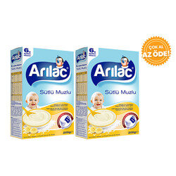 Arılac - Arılac Milk Banana Instant Infant Cereal 200 g 2 pcs