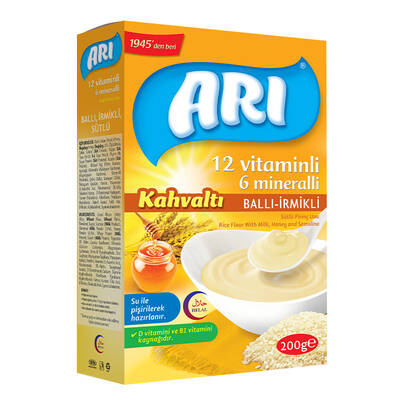 Arı - Breakfast Rice Flour with Royal Jelly, Honey and Semolina 200 g