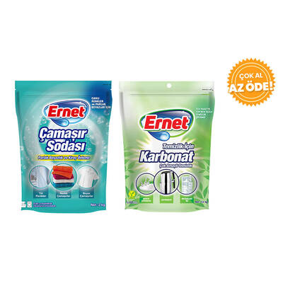 Ernet - Ernet Carbonate For Cleaning 1,5 kg + Washing Soda 2 kg