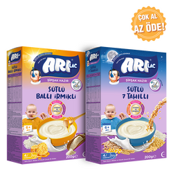 Arılac - Arılac 7 Grain Night Instant Infant Cereal 200 g + Honey Semolina Instant Infant Cereal 200 g