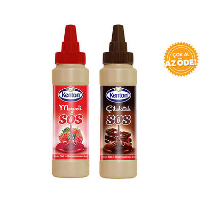 Kenton - Kenton Liquid Sauce Fruity 320 g + Chocolate 300 g