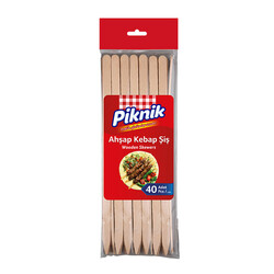 Piknik - Piknik Wooden Skewers 40 Pcs