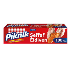 Piknik - Piknik Plastic Transparent Gloves 100 pcs